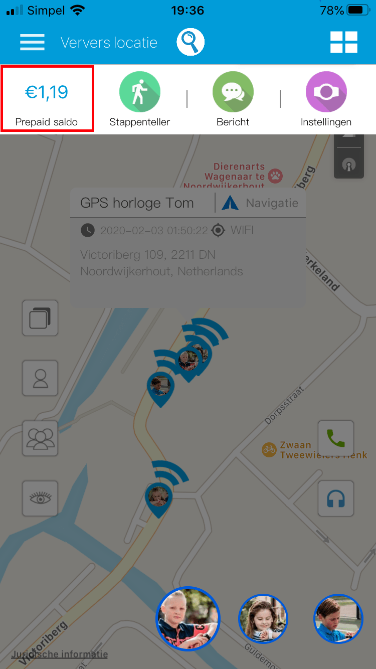 one2track prepaid app screenshot 1