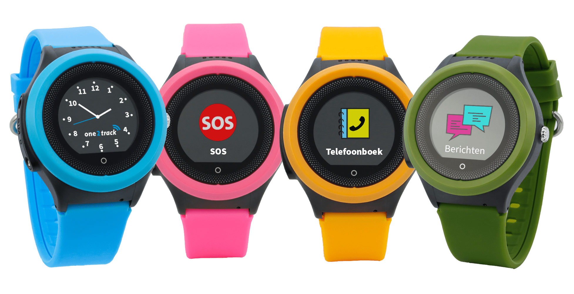 Connect Move GPS horloge met telefoon voor kinderen zwart roze blauw